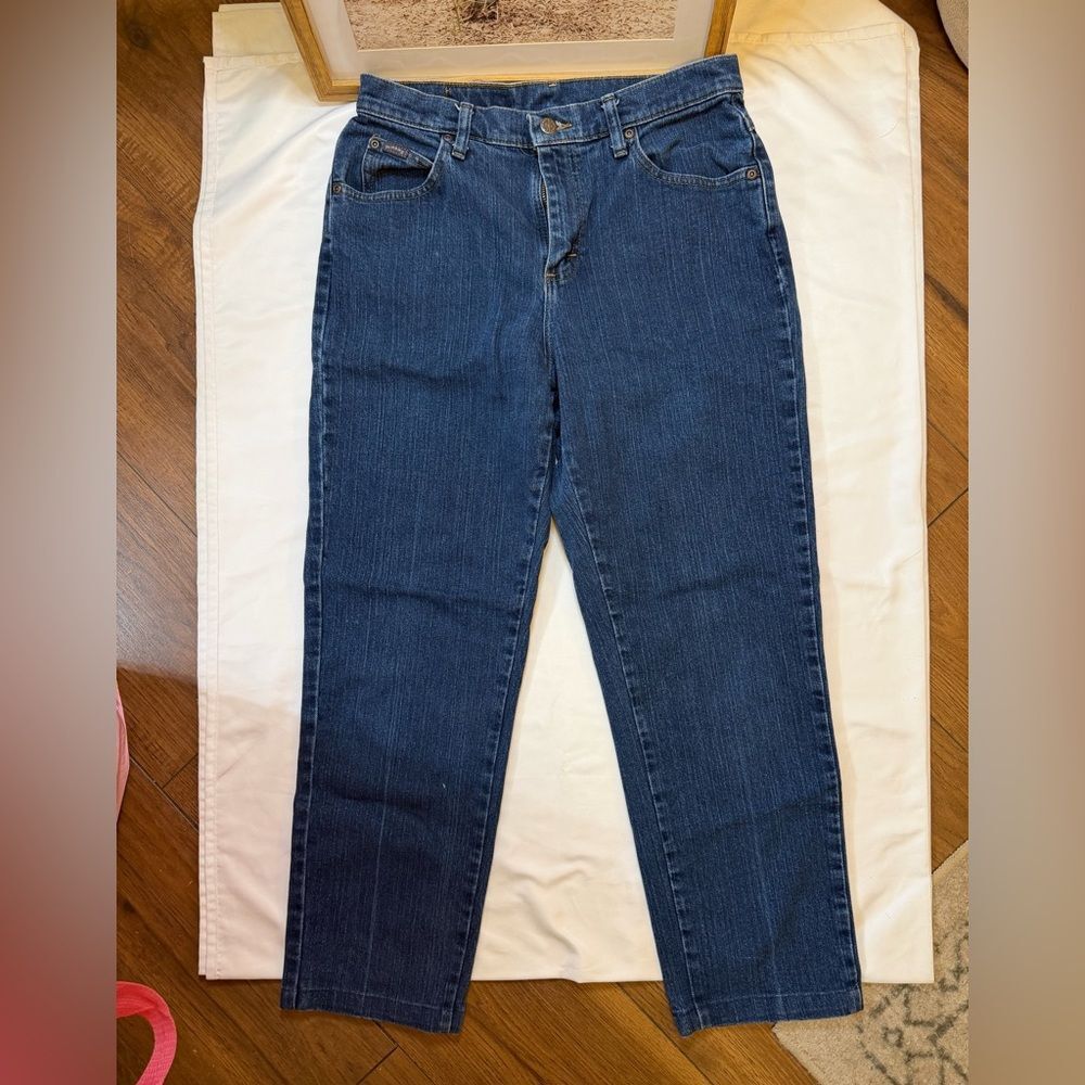 Denim Riders size 8 petite straight leg jeans